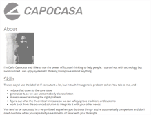 Tablet Screenshot of capocasa.net